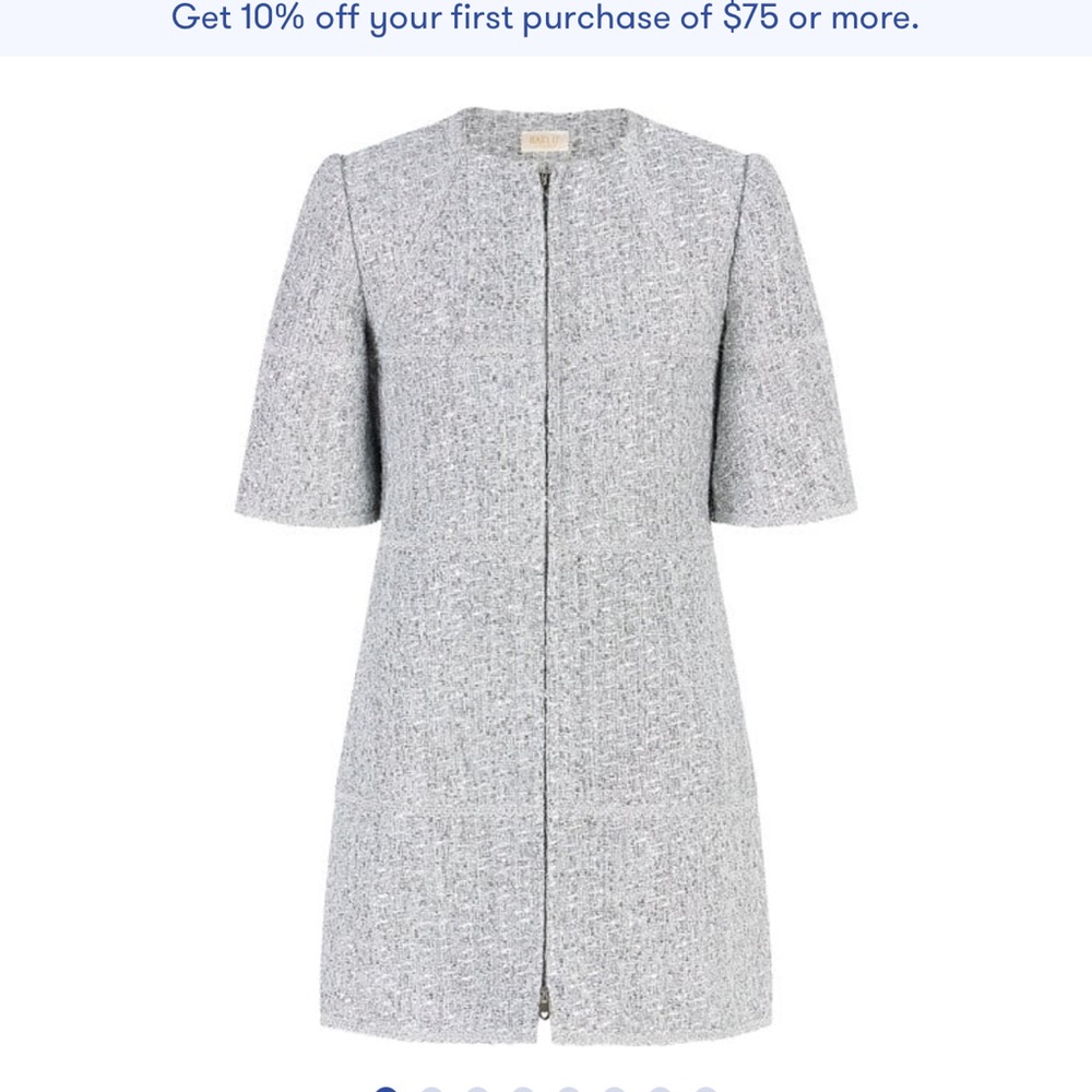 Elegant Gray Tweed dress